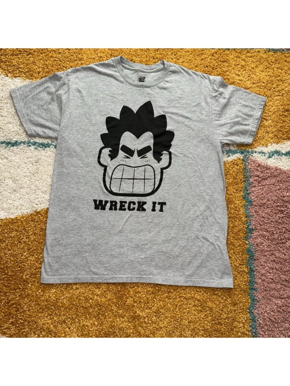 Wreck It Ralph By Disney Wreck It Gray Men’s Shirt Size Large